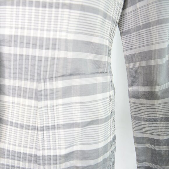 Akris Punto Silk Plaid Blazer Sz 10 - Picture 5 of 7